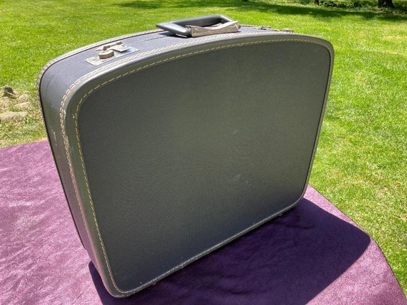 Gray Blue American Tourister Hard Shell Vintage S… - image 1