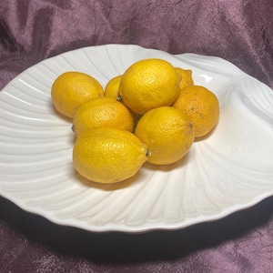 RIESEN-weiße Keramik-Jakobsmuschel-Mittelstück-Plattenschüssel für Servieren oder Obst Portugal Herrlich!
