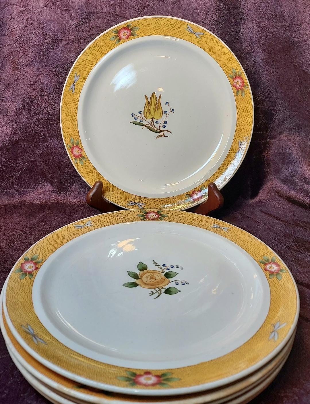2789 ロイヤルコールドン  Cauldon 花鳥　茶壺 イギリスロイヤルコールドン⁄Royal Cauldon社ヴィンテージ 2789