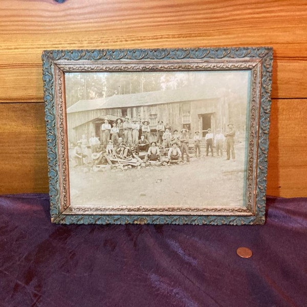 1890 Photograph of Lumber Camp near Montgomery, Pennsylvania Close to Rt 15 Martha and Charles Cooks