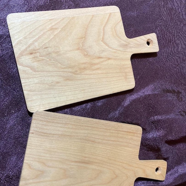 JK Adams Pair (2) Maple Mini Cutting Boards New Never Used Cheese Servers Rustic Vermont