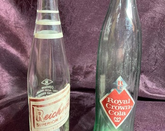 ヴィンテージ ロイヤル クラウン コーラ ガラスボトル レッド