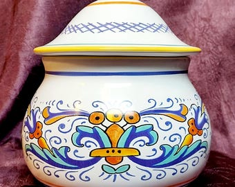 Ricco Deruta Classico Sur La Table Italiaans aardewerk Knoflookhouder