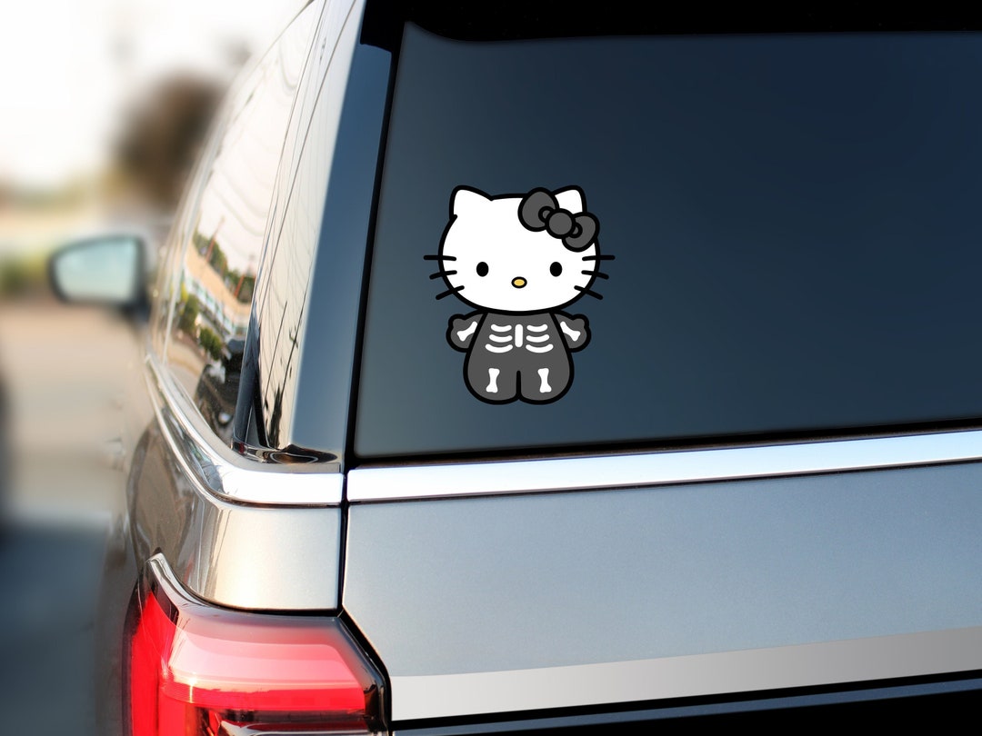 Halloween Hello Kitty Car Decal Waterproof Car Vinyl Decal Etsy