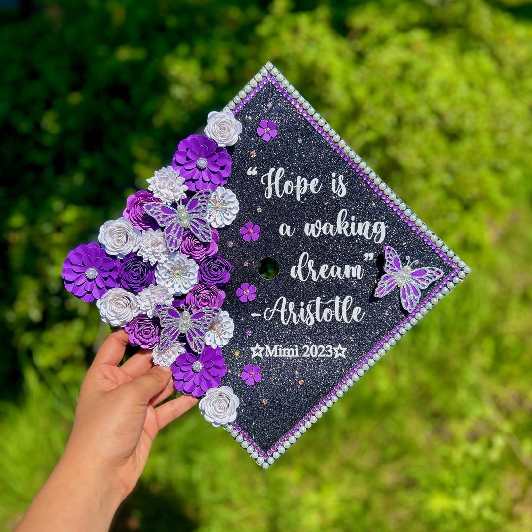 Custom Graduation Cap Topper Grad Gift Graduate senior Grad Etsy