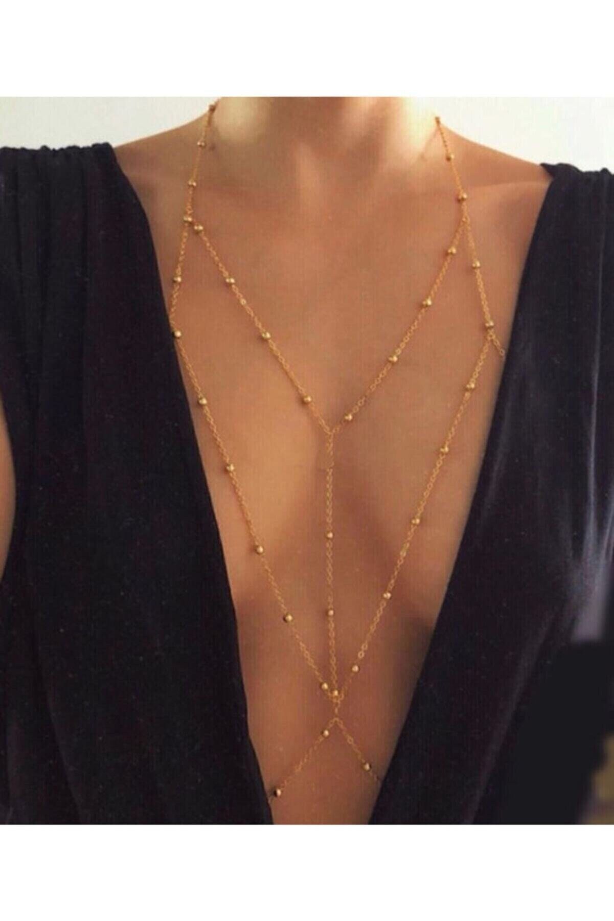 Body Jewelry, 14K Gold Plated Body Chain,Layered Body Chain Bralette,Bikini  Body Jewelry,Body Necklace,Gold Body Chain,Body Necklace