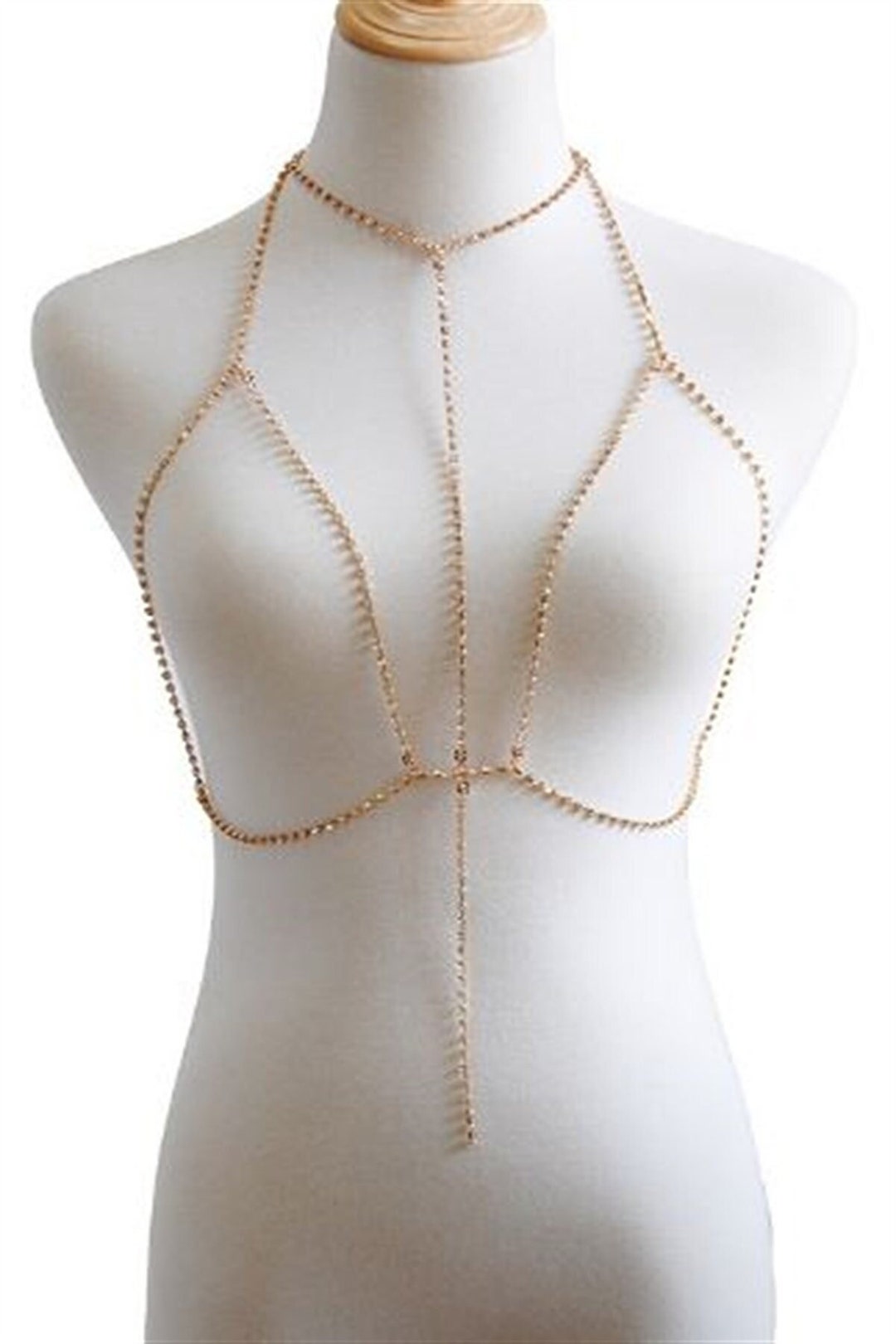 Body Jewelry, 14K Gold Plated Body Chain,layered Body Chain Bralette,bikini Body Jewelry,body