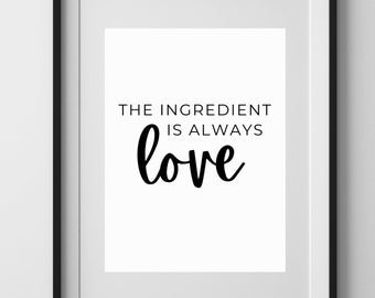 Letrero de cocina: decoración de pared de cocina, arte de pared de cocina de estilo rústico, cocina en blanco y negro, regalo de inauguración de la casa