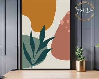 Abstract Print Art, Boho Abstract Wall Print, Abstract Wall Art, Colorful Boho Print Art