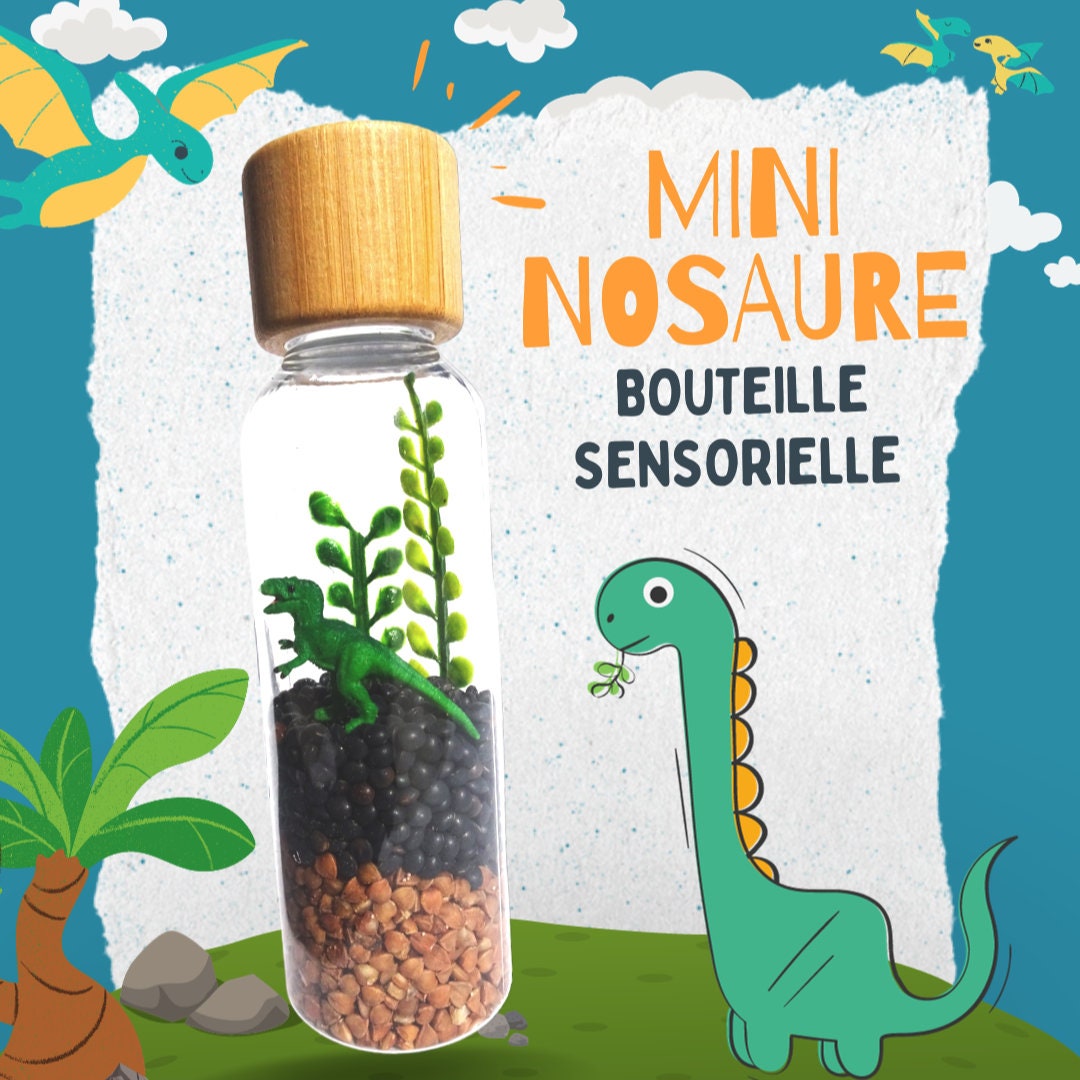 Bouteille sensorielle éveil bébé -Jouet Montessori - Petit boum Forêt –  P'tit Woody