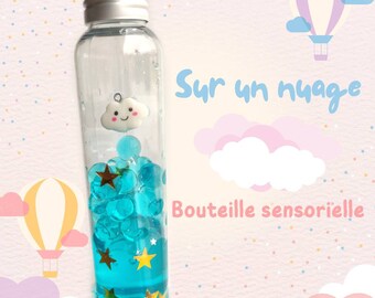 Sensory bottle Nuage enfant et bébé Montessori