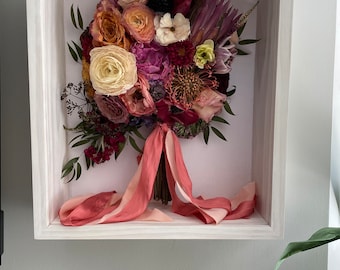 Bridal Bouquet Preservation|Wedding Flower Preservation|Wedding Preservation Gift| Pressed Flowers Preservation|Wedding Keepsake|Pressed