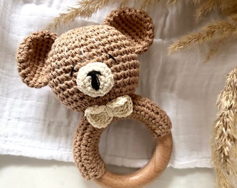 Baby Greifling | personalisiert |Rassel | Teddy | Bär