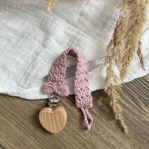 Chaîne de sucettes personnalisée avec nom, crochetée, nœud image 6