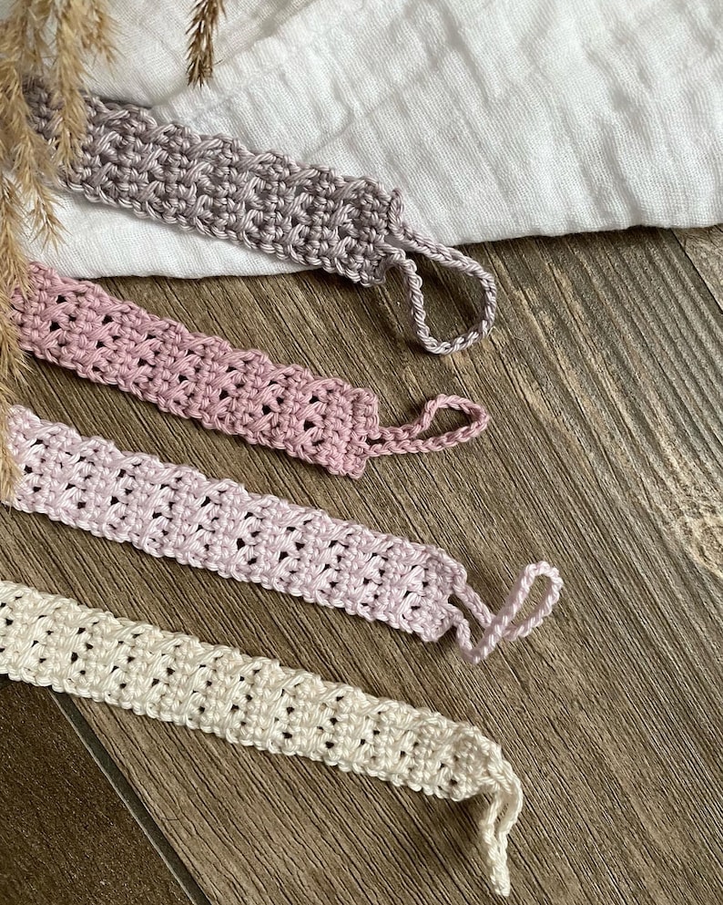 Chaîne de sucettes personnalisée avec nom, crochetée, nœud image 4