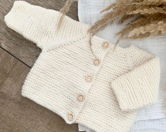 Strickjacke Baby Gr.50-56, 0-3 Monate