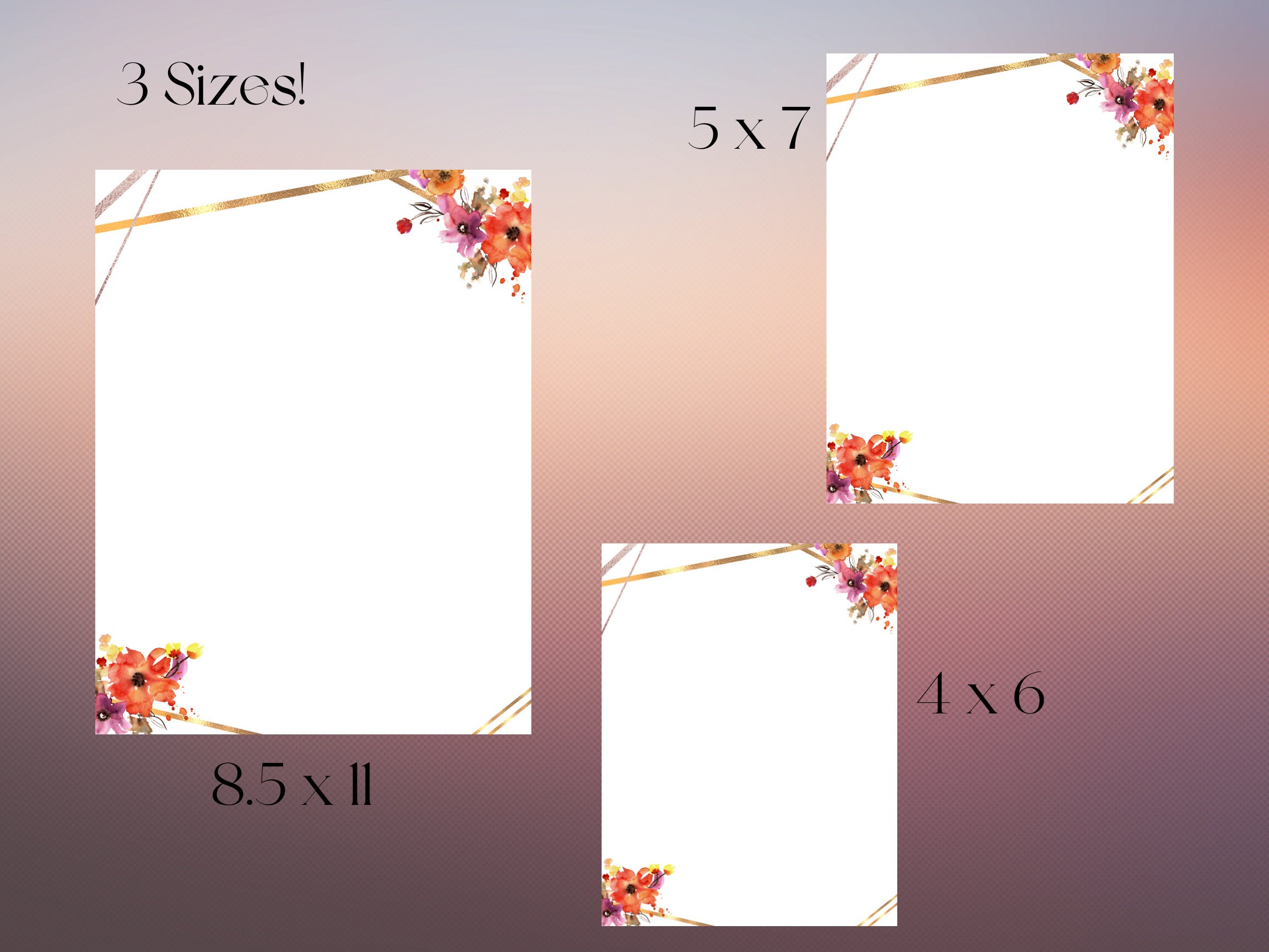 Spring Flower Letter Template | Microsoft Word Template | Blank ...