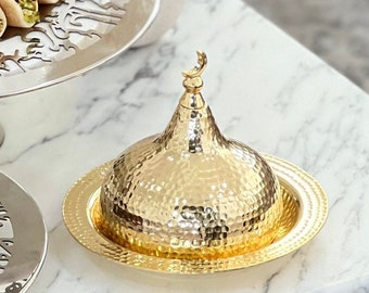 Crescent Moon Dome Plate (Gold)