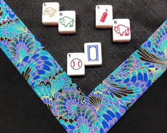 Fiberglass Game Table Top, Colorful Cotton Edges - 36x36