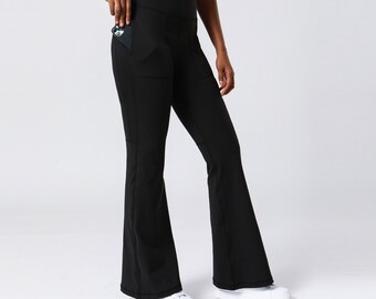 Flared Yoga Pants - Etsy Australia