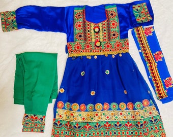 Girls Traditional Afghani Dress / Afghani Dress for Girls / Beautiful Afghani Dress For Girls / Girls Dress