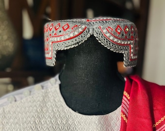Kandahari Hat/Afghan Handmade Kandahari Cap / Pashtun traditional hat / Pashtun Hat