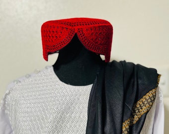 Beautiful traditional Kandahari Hat/Afghan Handmade Kandahari Cap / Pashtun traditional hat / Pashtun Hat