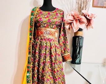 Embroidered Afghani Dress, 3-piece Traditional Outfit - Etsy
