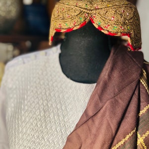 Kandahari Hat/Afghan Handmade Kandahari Cap / Pashtun traditional hat / Pashtun Hat S8