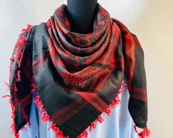 Shemagh Cotton Hood -outdoor, Desert, Festival - Made in USA