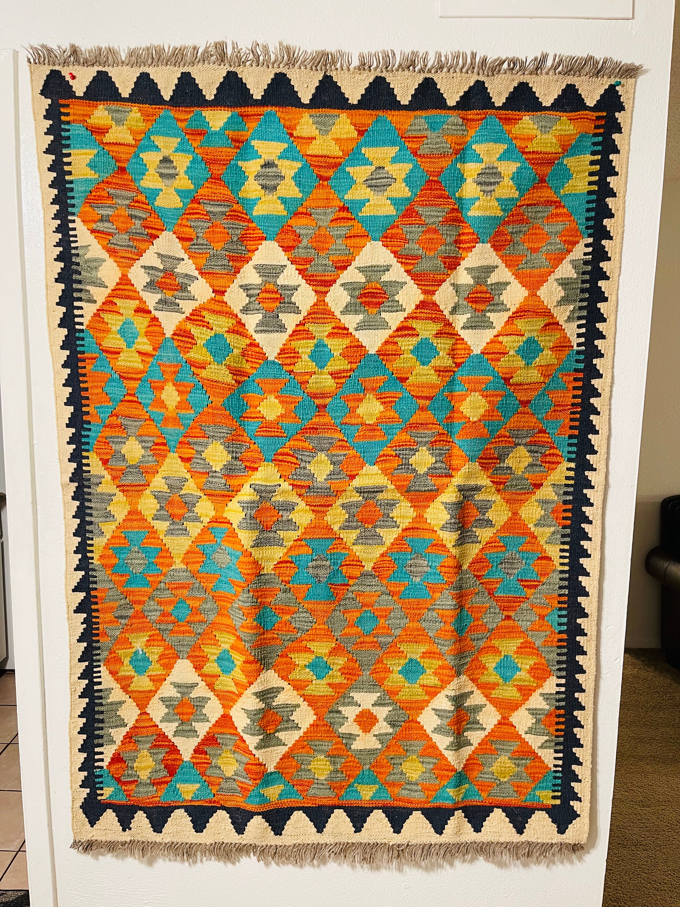 Handmade Wool Maimanagi Rug: Afghan Hand-knotted Area Rug (154cm X ...