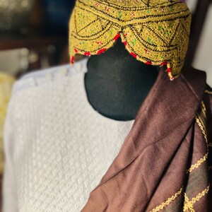 Kandahari Hat/Afghan Handmade Kandahari Cap / Pashtun traditional hat / Pashtun Hat S5