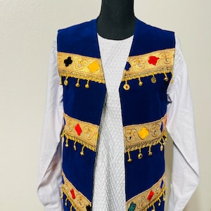Afghan Traditional Waistcoat / Waskat for Men / Afghani Party & Wedding Waistcoat for Men /Afghan Beautiful Waskat for Men
