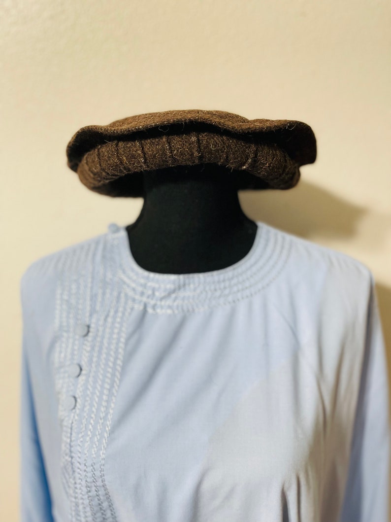 Afghan Pakol Hat/ Pakil Cap / Pashtun traditional hat / Pakol cap image 1