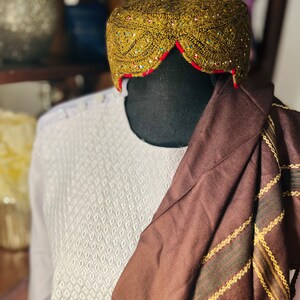 Kandahari Hat/Afghan Handmade Kandahari Cap / Pashtun traditional hat / Pashtun Hat S7