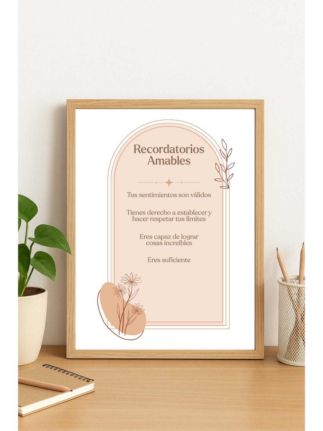 Spanish Gentle Reminders Poster | Affirmations Coping Statements ...