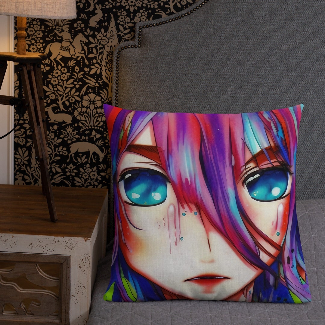 Anime Pillow Anime Gifts Manga Pillow Manga Anime Throw Etsy