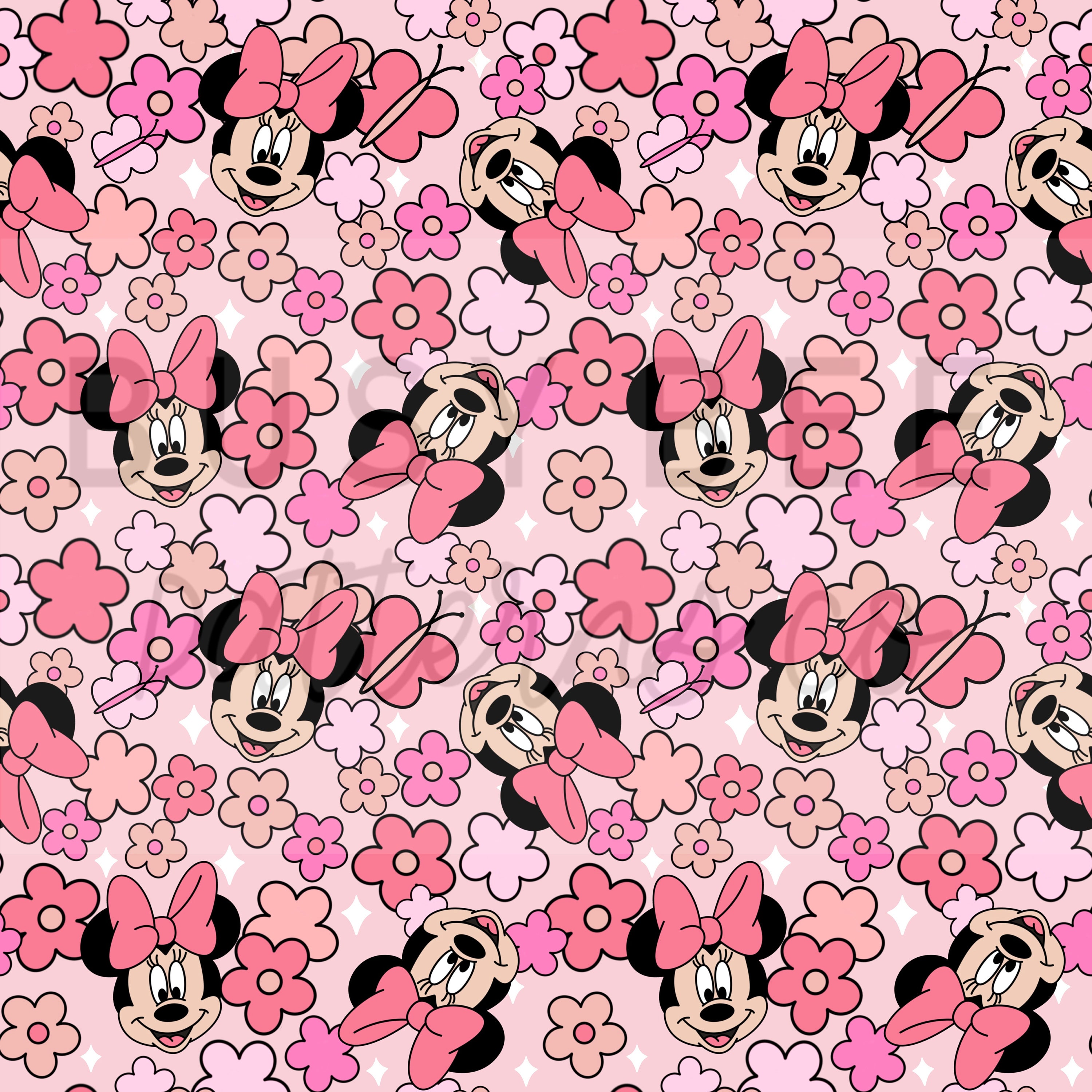 Mouse friend flower seamless file