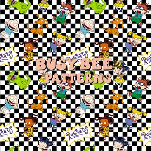 Rugrats fabric 90’s cartoon seamless file