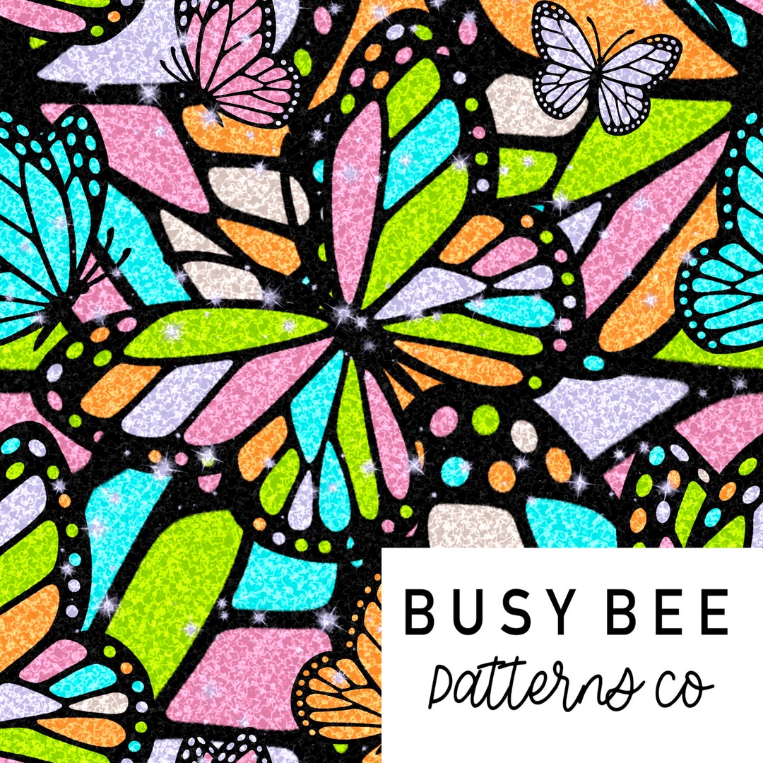 Monarch Butterfly Colorful Seamless File - Etsy