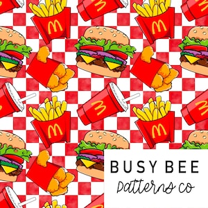 Burger French Fries Seamless Files