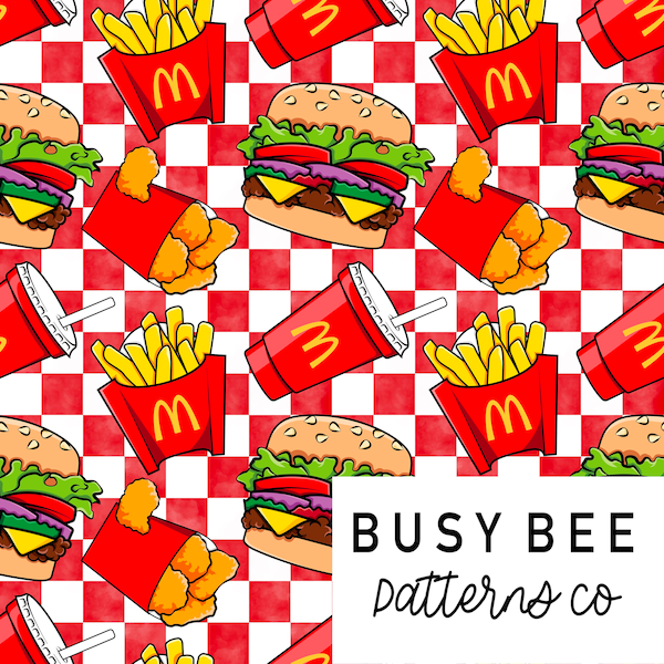 Burger French Fries Seamless Files