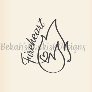 THRONE OF GLASS: Fireheart (.png .jpeg .svg)
