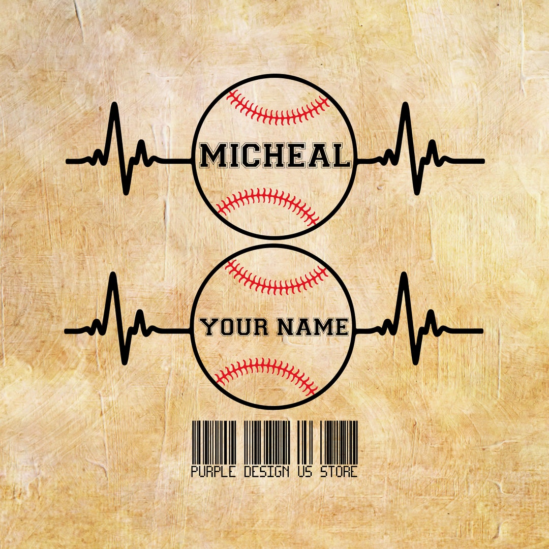 Custom Baseball Name Svg Personalized Svg Team Baseball SVG Etsy