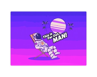 Spaceman, Digital Art, Leinwand Foto Tile, Leinwand Druck, Leinwand Wandkunst, Far Out Man!