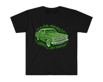 T-shirt, Mean Green Niedrige Reitmaschine - Unisex Softstyle