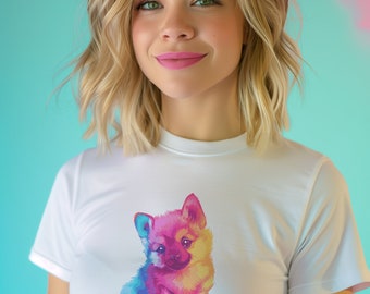 Süßes Welpen T-Shirt - Be Cute - Puppy - Unisex Softstyle T-Shirt