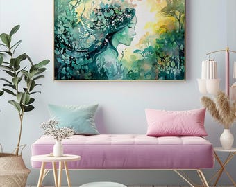 Whispers of Serenity - Aquarell Digitaldruck