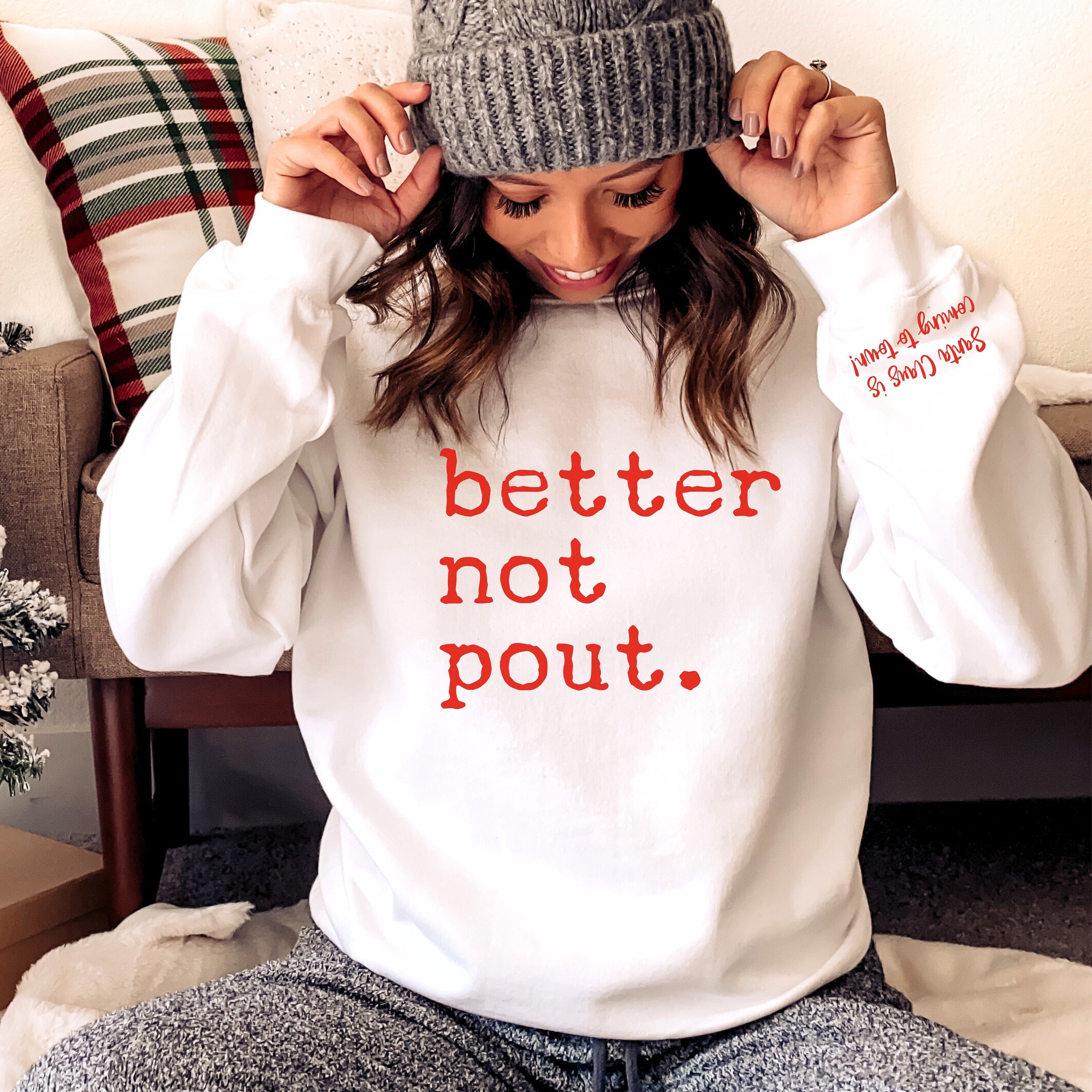 Better Not Pout Puff Sweatshirt main image 1