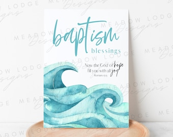 PRINTABLE Baptism Card, Instant Download Teen Christian Baptism Card, Printable Christian Baptism Card for Adults, KJV Baptism Card PDF